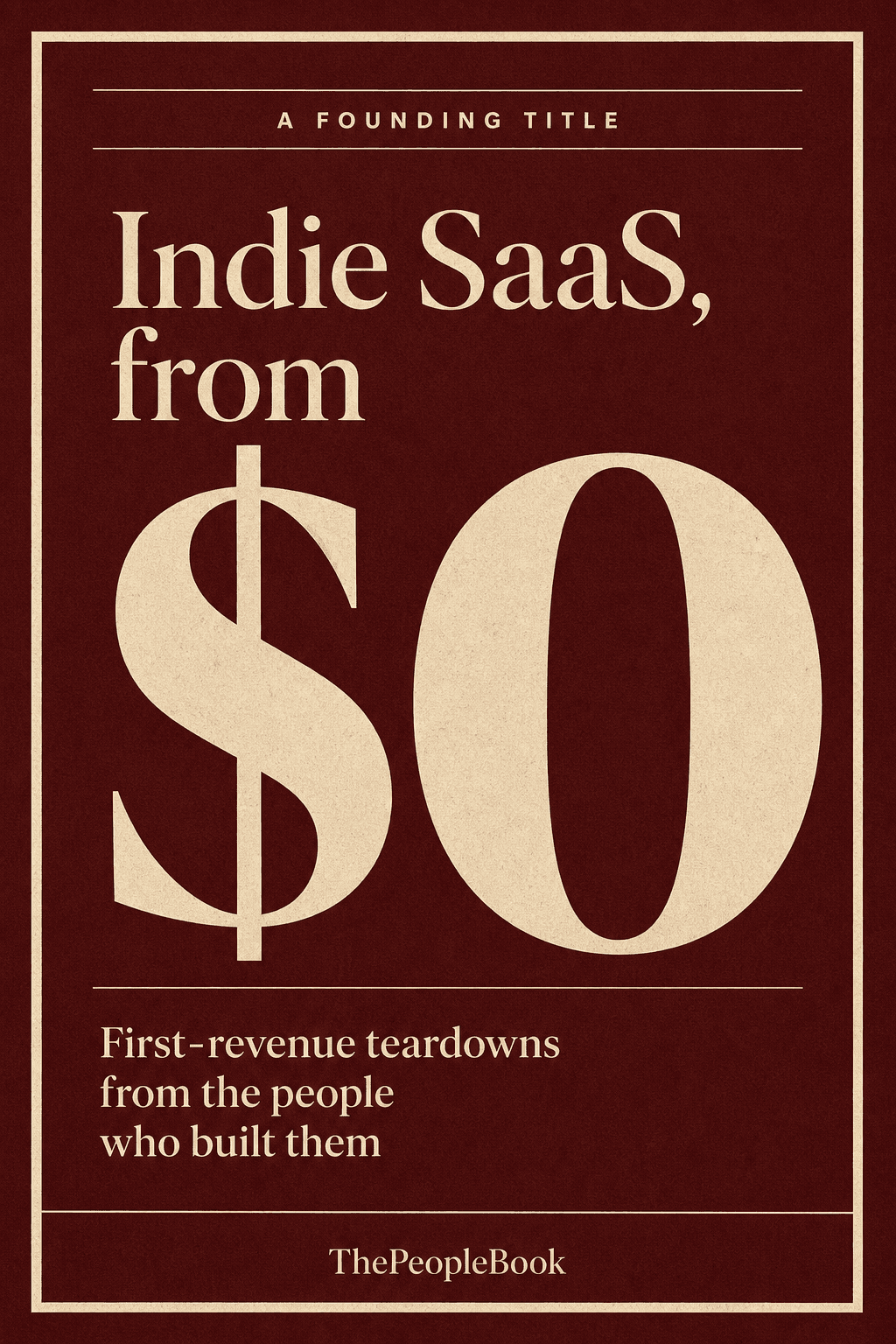 Indie SaaS, from $0
